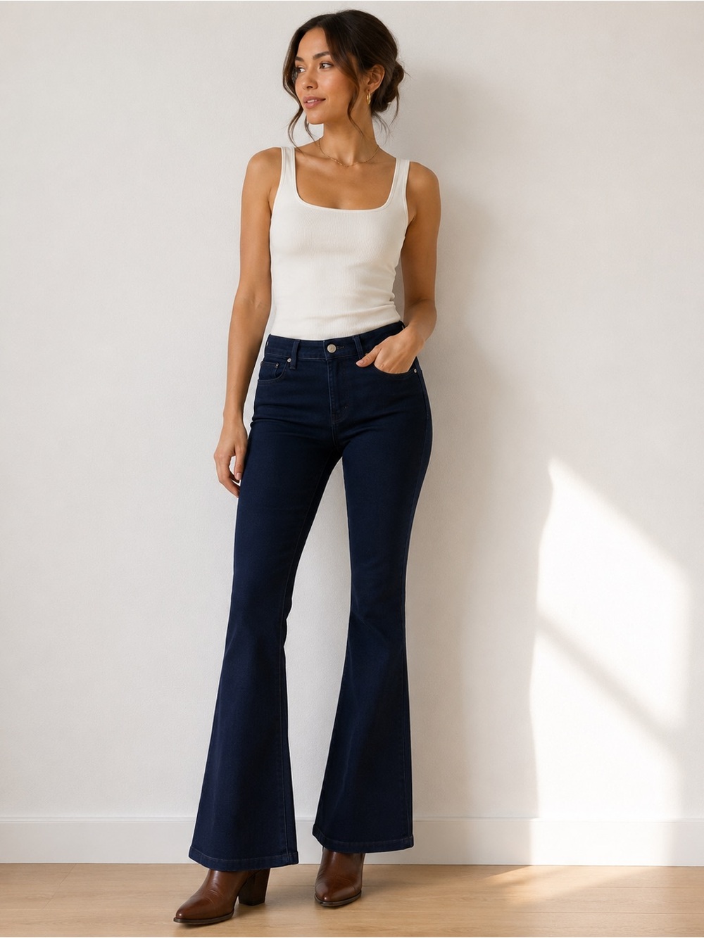 FRAME Le High Flare Dark Wash Jeans Size 31